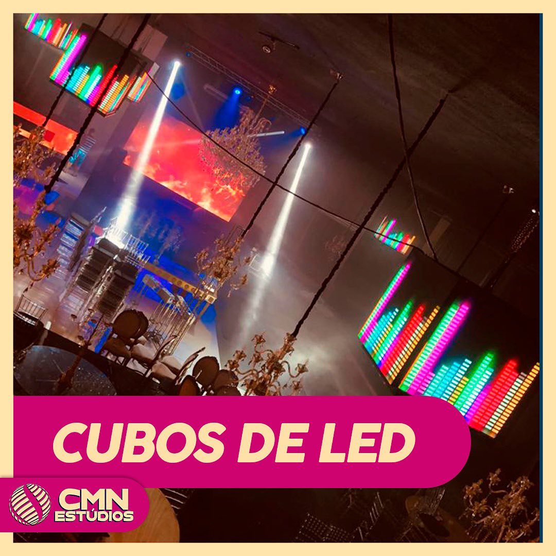 CMN Eventos - Cubos de LED, mais uma aplicação das nossas...