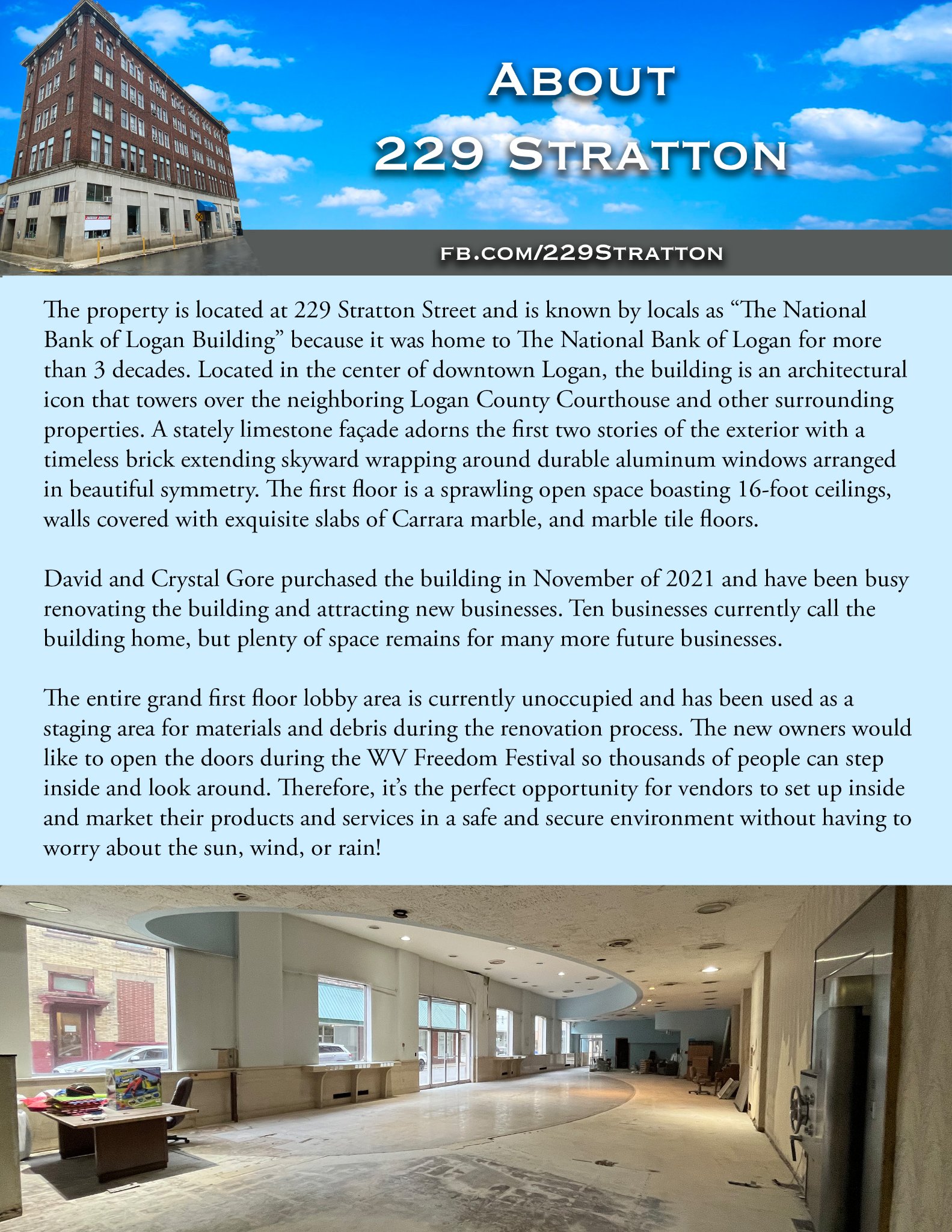 229 Stratton: The Historic Bank Building in Downtown Logan