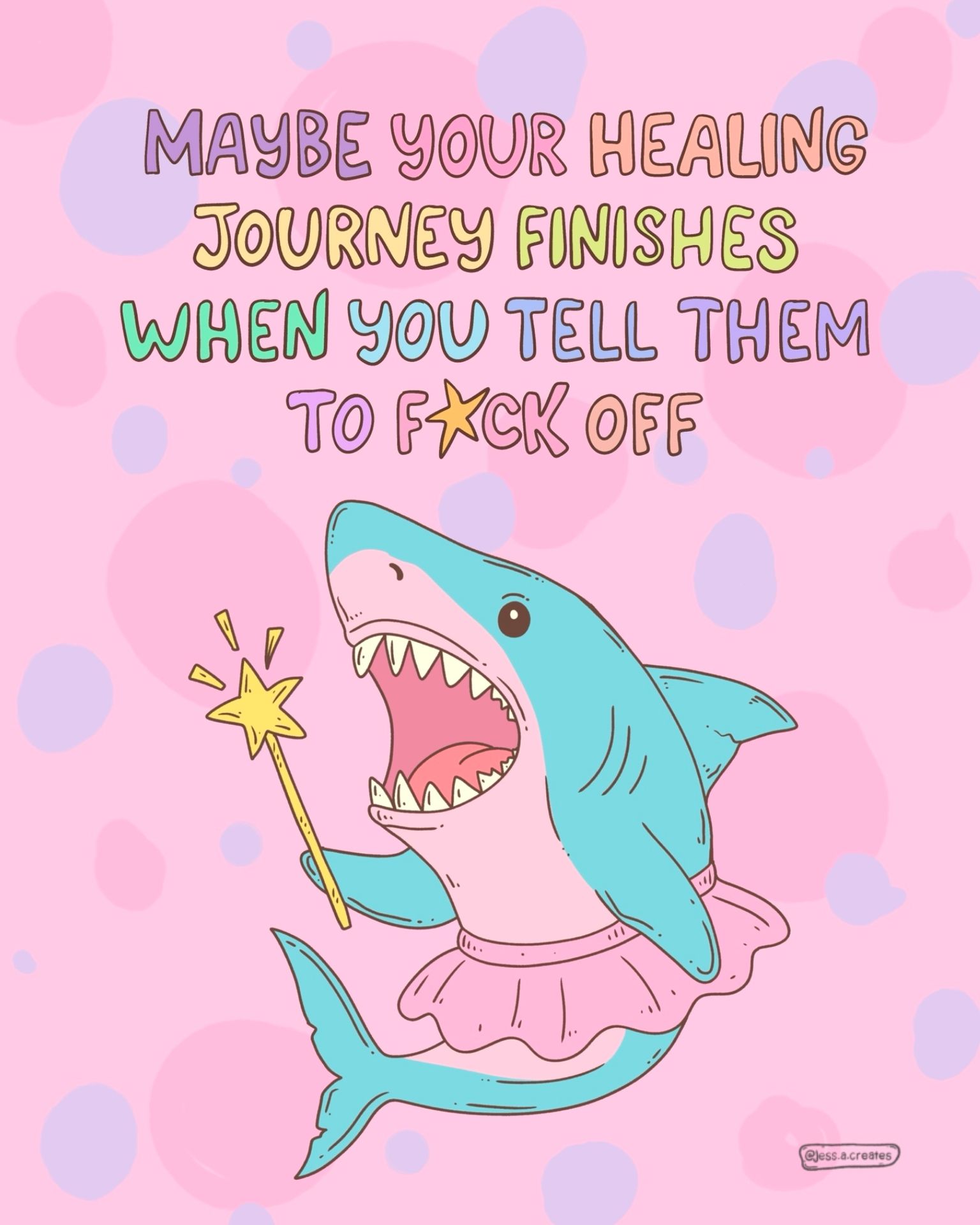 Jess.a.creates - Shark is back! You do what you have to do 💜 | Facebook