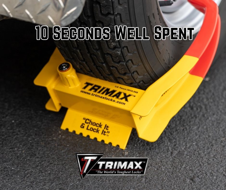 セキュリティ TRIMAX Deluxe Universal Wheel Trimax Wheel Chock Lock