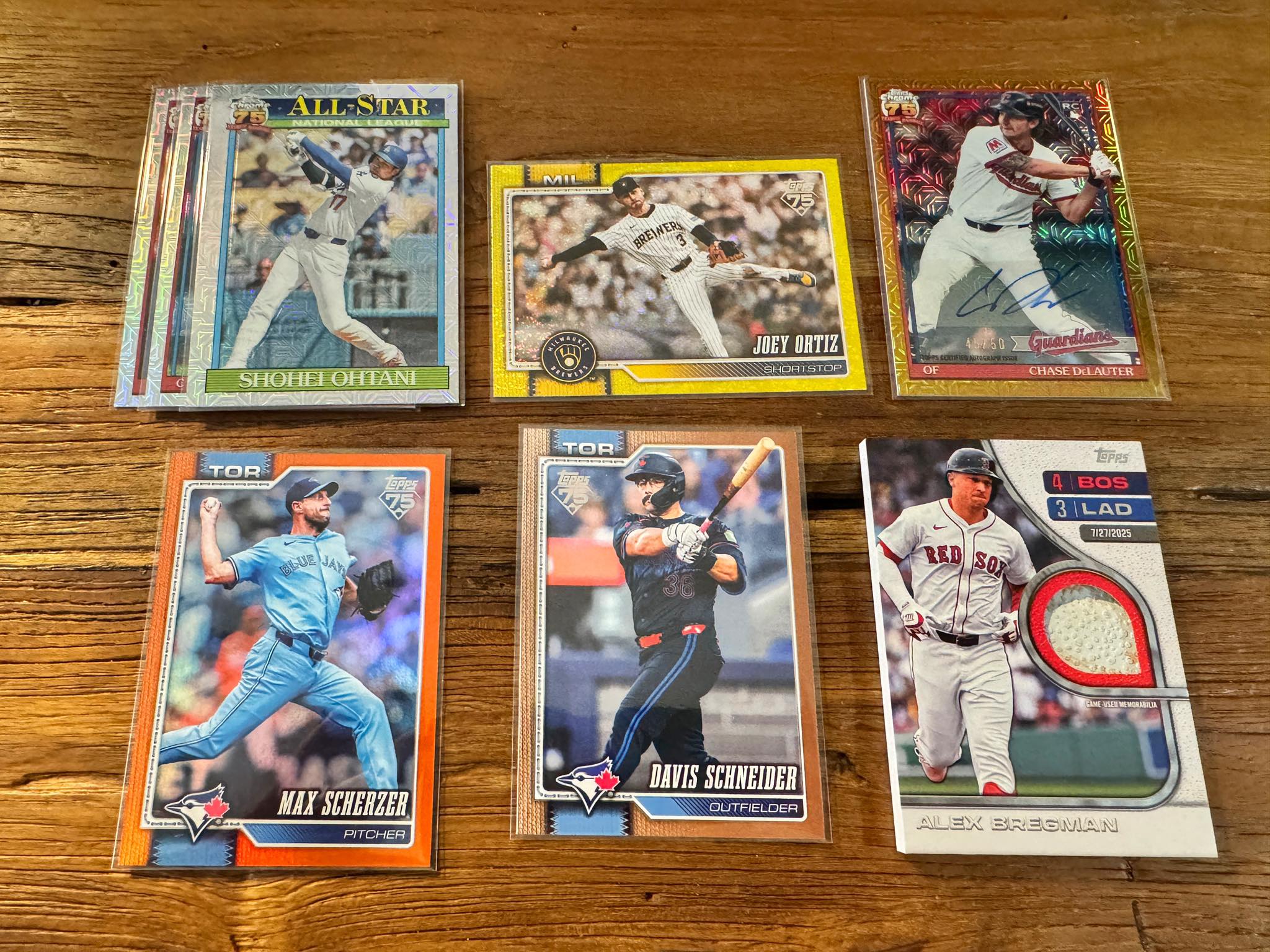 Series II hobby box rip with Scherzer cards