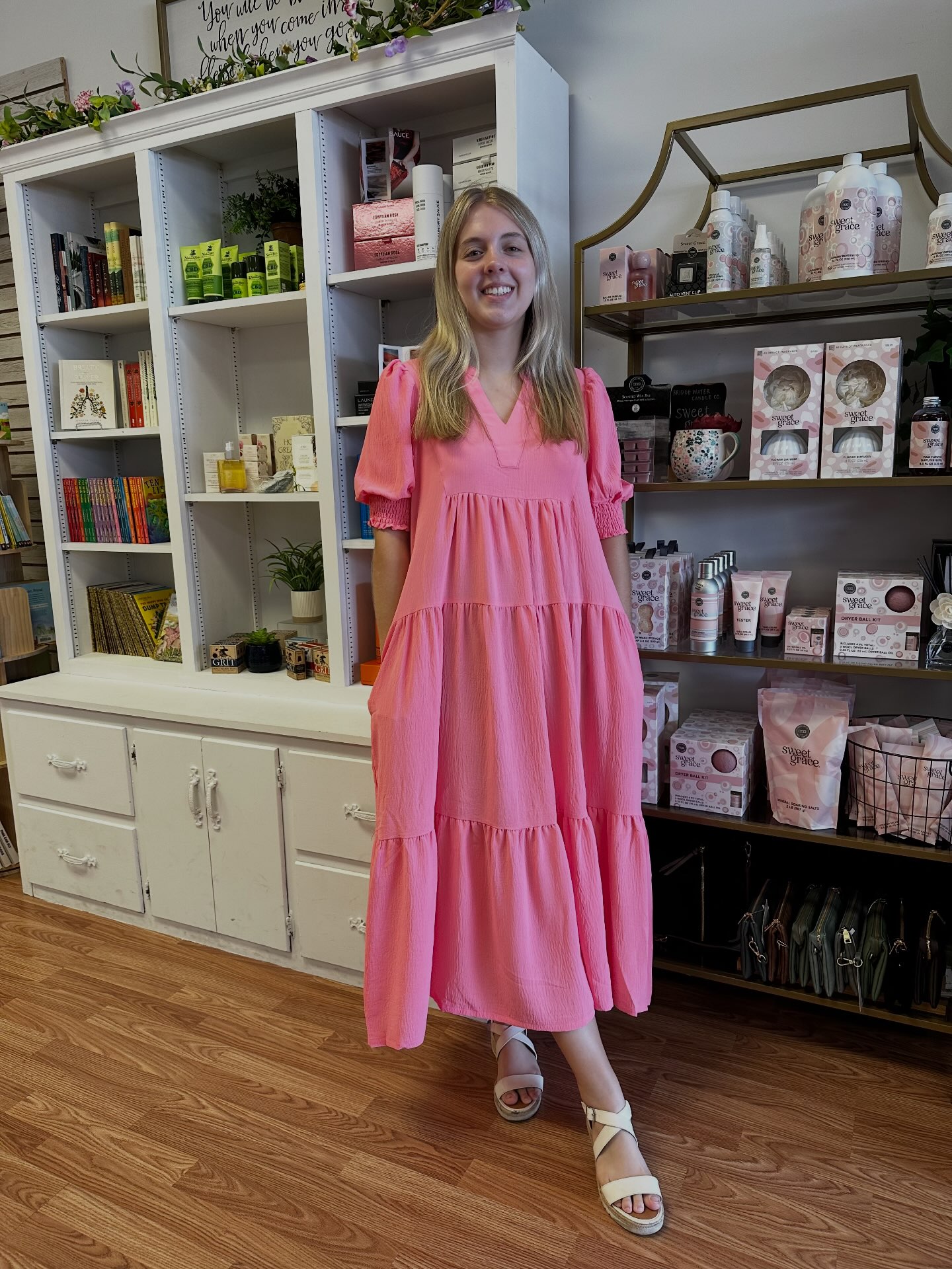 cute coral dresses pink summer dress at That's Too Boutique it is finished with Kareem Size:M (Bust 100 cm) Bridesmaid Dresses in Raleigh, Coral prom dress