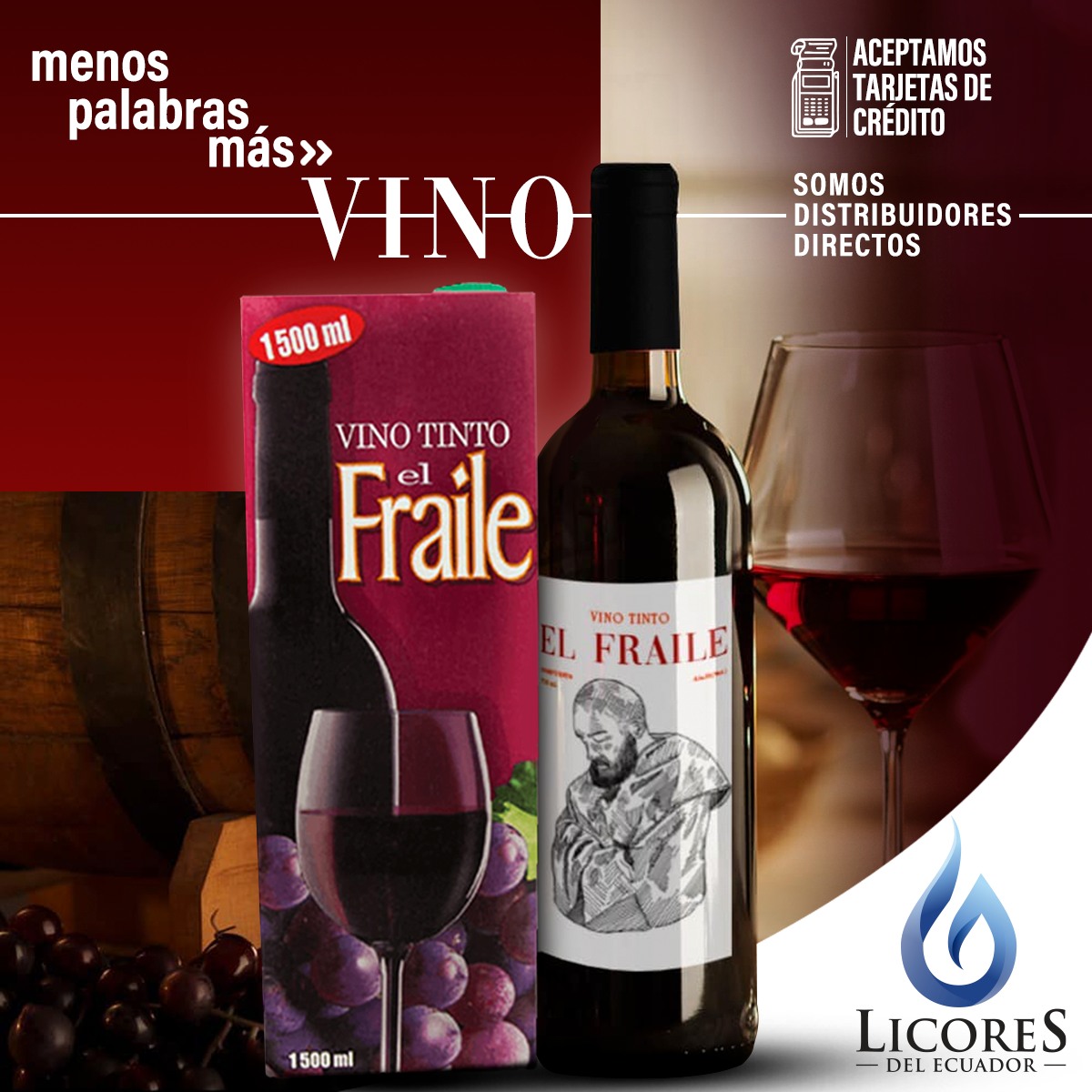 #vinotinto 𝗘𝗹... - Distribuidora Licores del Ecuador S.A.S | Facebook