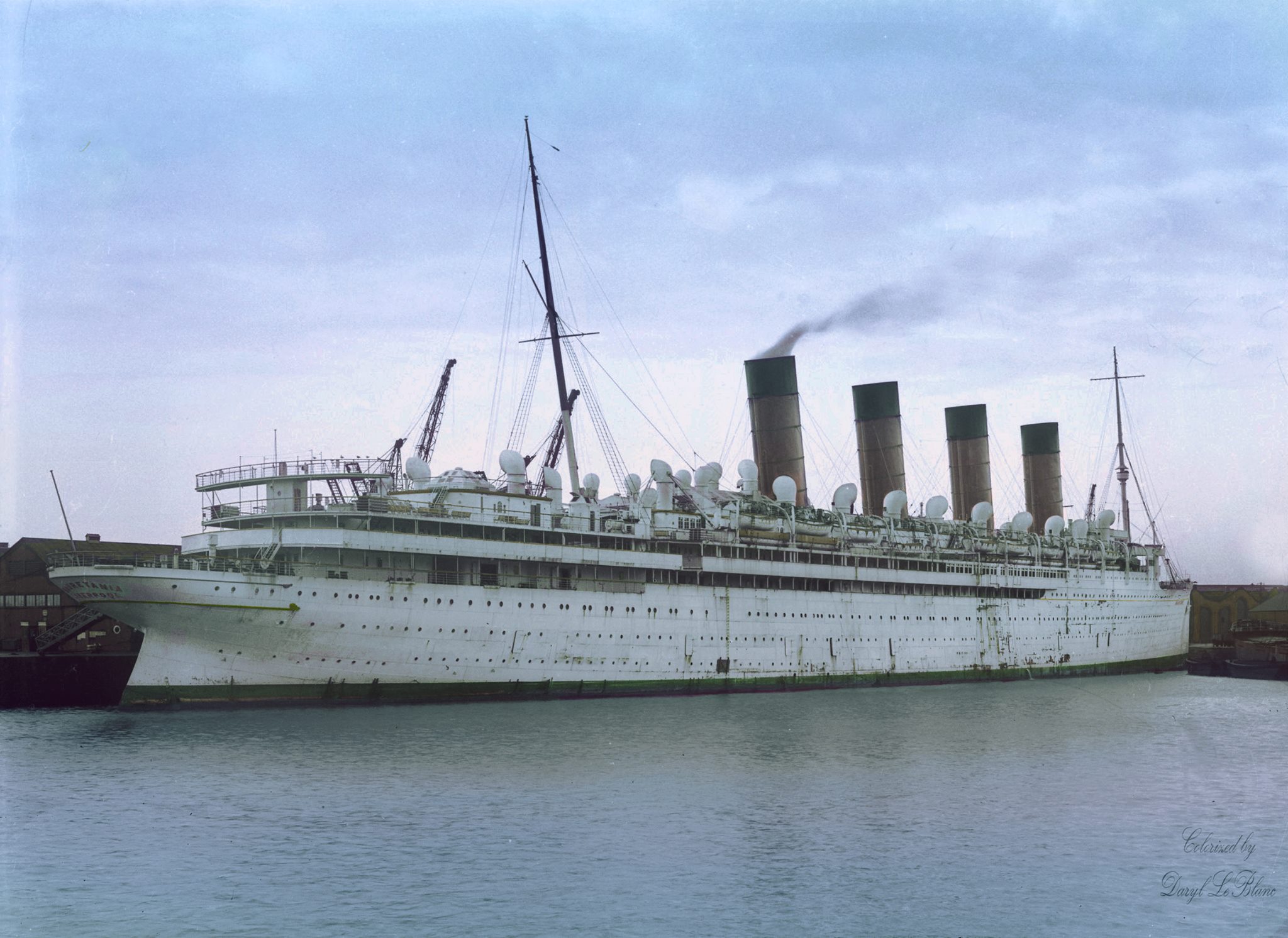 RMS - In my cruising livery. (Colorized by Daryl LeBlanc) | Facebook