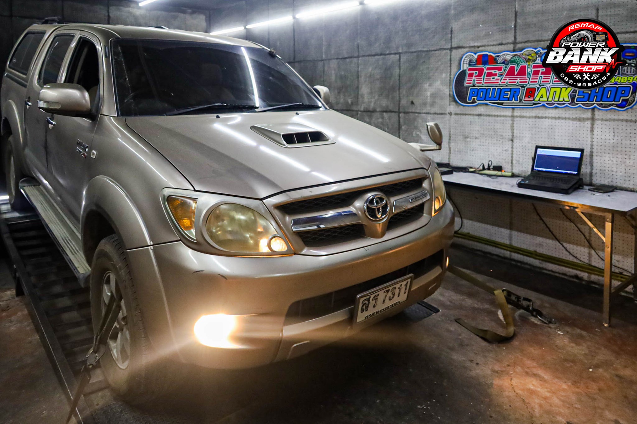 Toyota Hilux Vigo 2.5 REMAP Pro 4500บาท รวมขึ้นแท่นไดโน่เทสและปิดโค๊ต ...