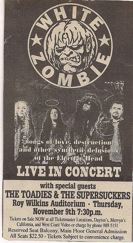 White Zombie and Ramones live at Verdun Auditorium in 1995
