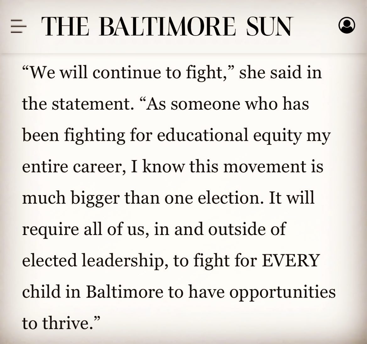Salimah Jasani for Baltimore City Board of School Commissioners