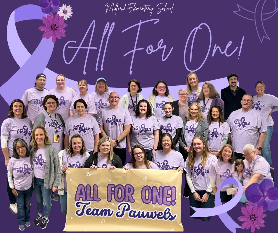 Milford - All for one, and one for all! Standing together in strength ...