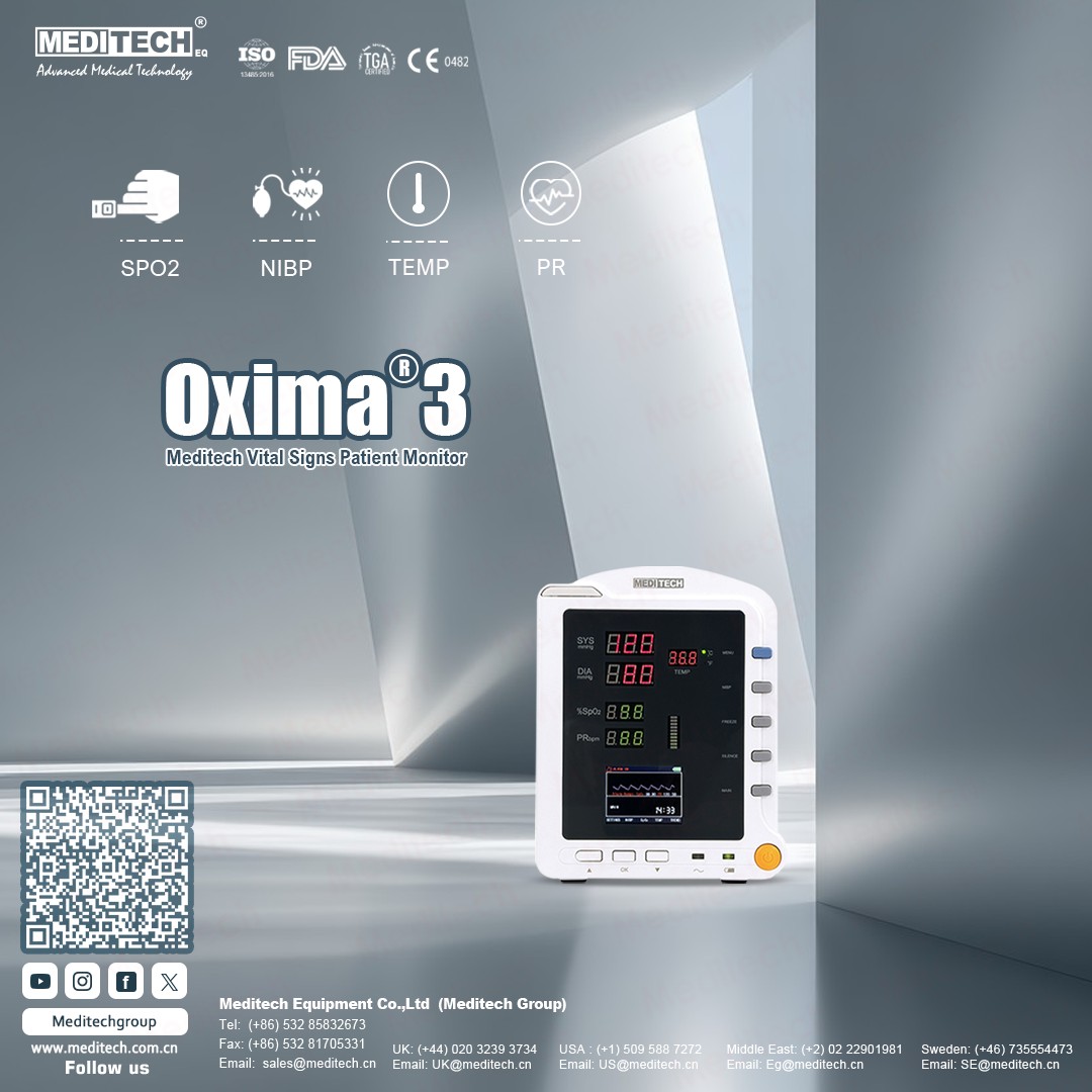 Meditech - 🚑 Meet the OXIMA 3 – Smart, Portable, and Ready for Critical ...