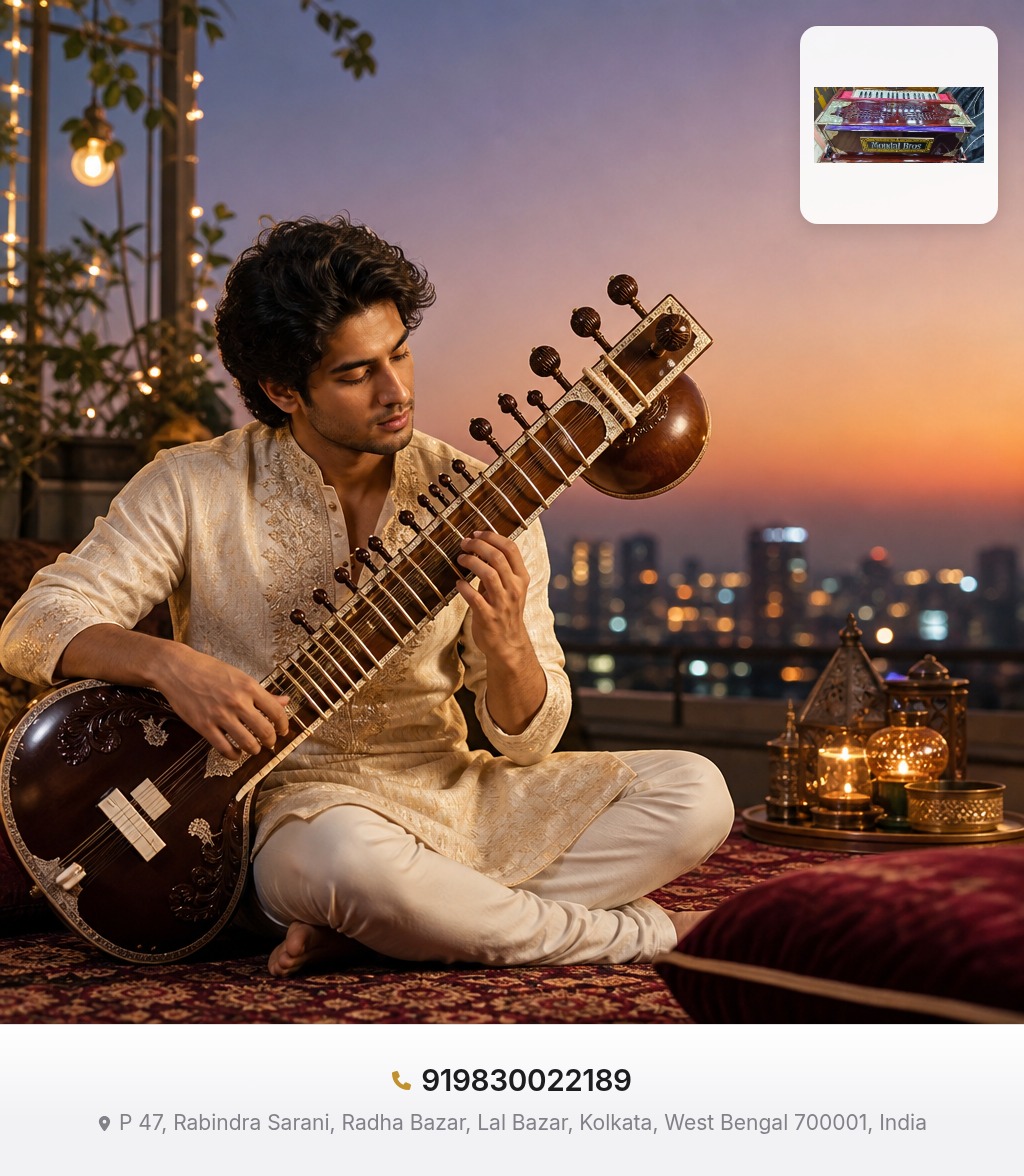 J. MONDAL & CO CALCUTTA-1 カルカッタ　インド　民族楽器 J. MONDAL & CO CALCUTTA-1 カルカッタ インド 民族楽器 J. MONDAL