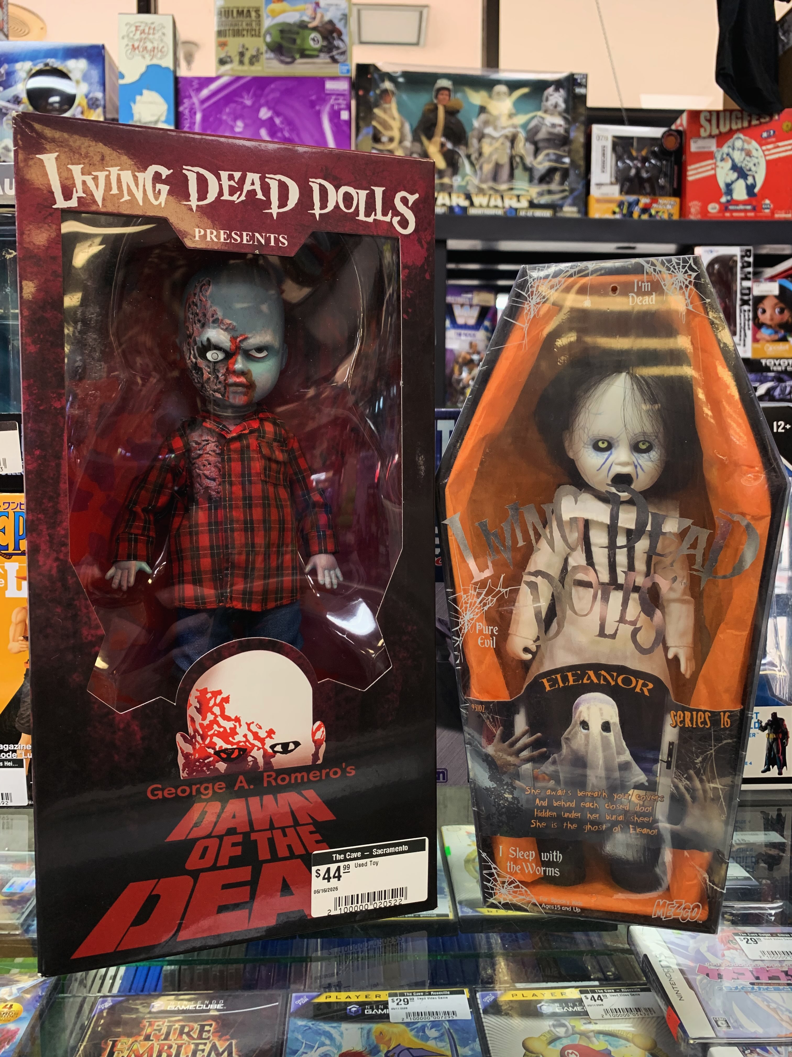 Living Dead Dolls at The Cave in Citrus Heights! For $44.99, Plaid