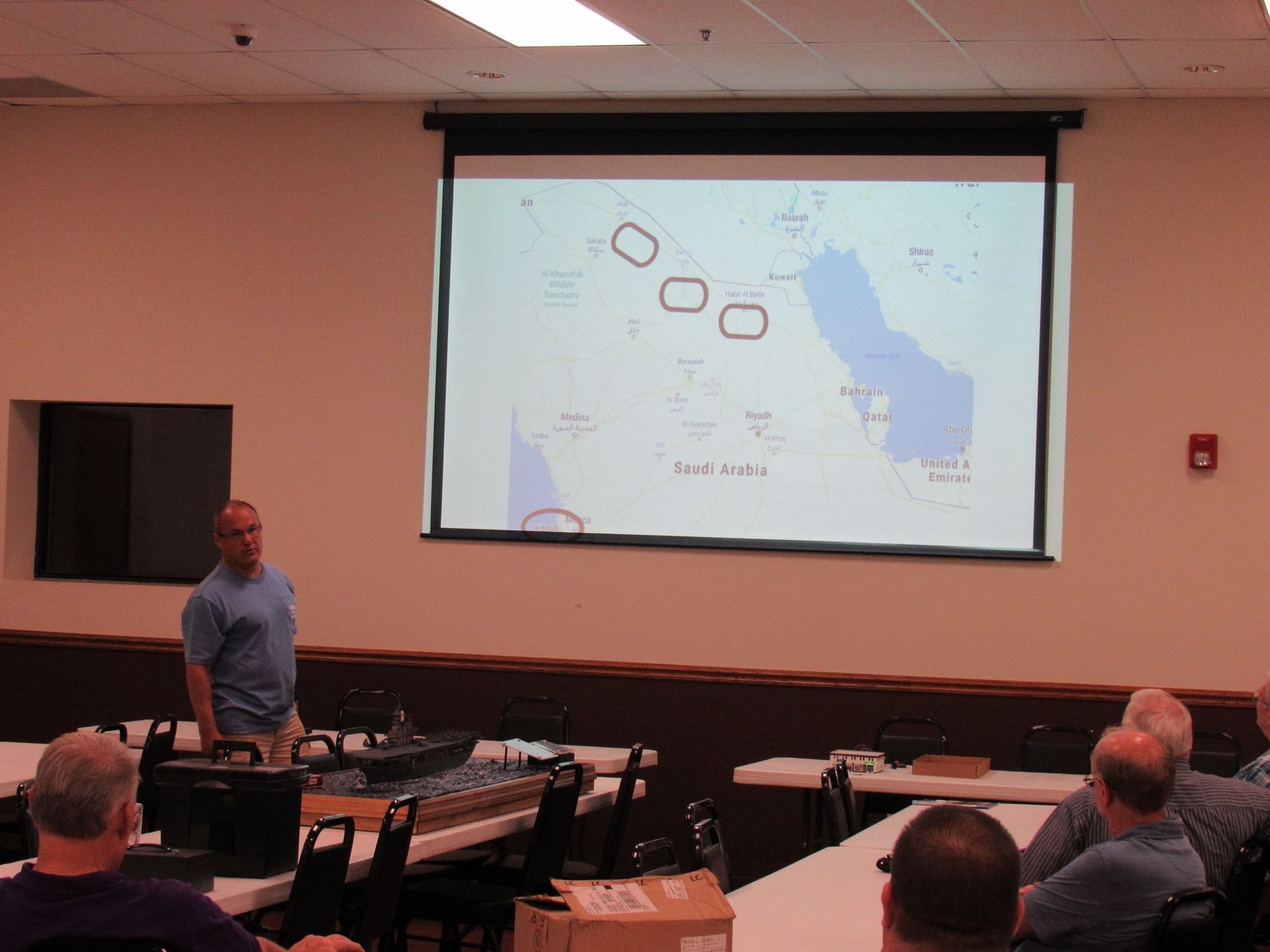 IPMS Gateway Chapter - Keasey shows a map of the conflict area, with ...