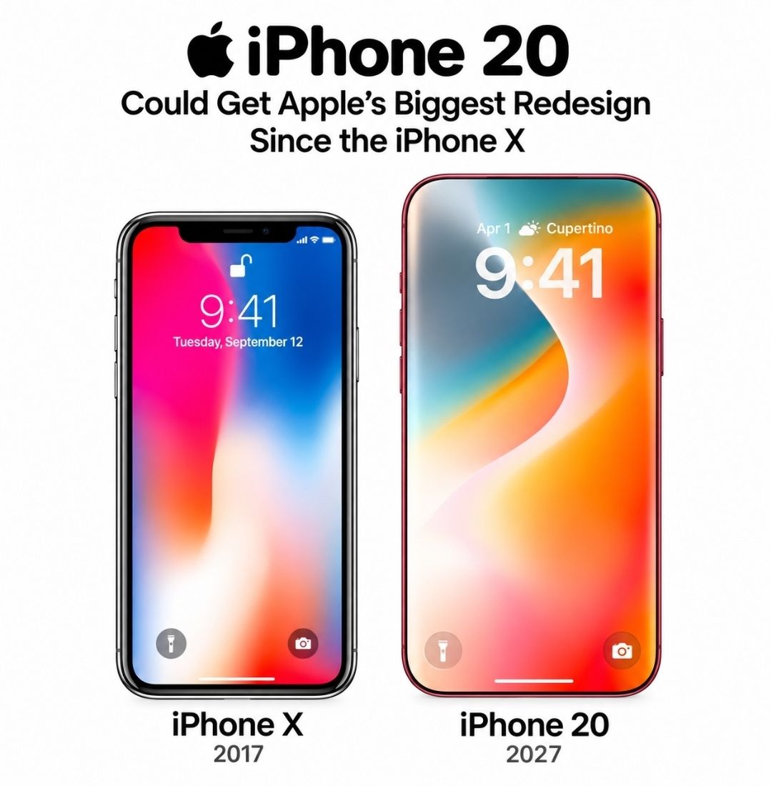 iPhone 20 could introduce Apple's biggest iPhone redesign since