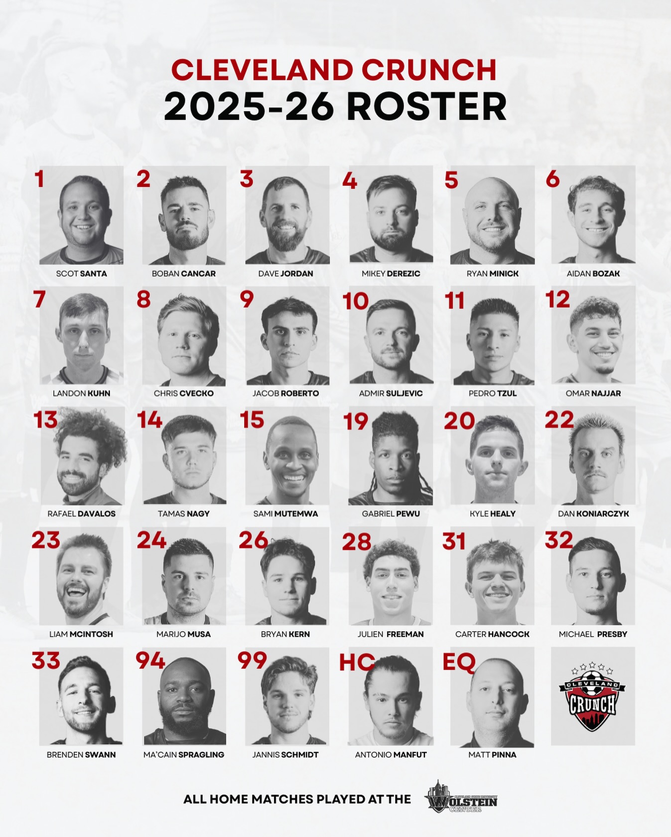 Cleveland - Here’s your 2025-26 Roster Drop 🔥 Our season opens this ...