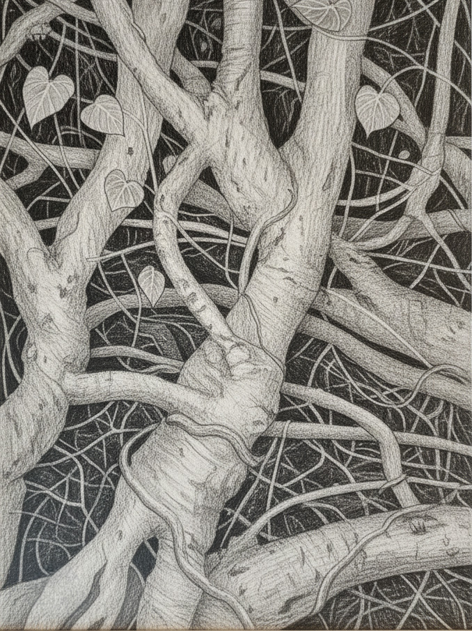 Drawing Trees and Roots in Graphite Pencil Workshop