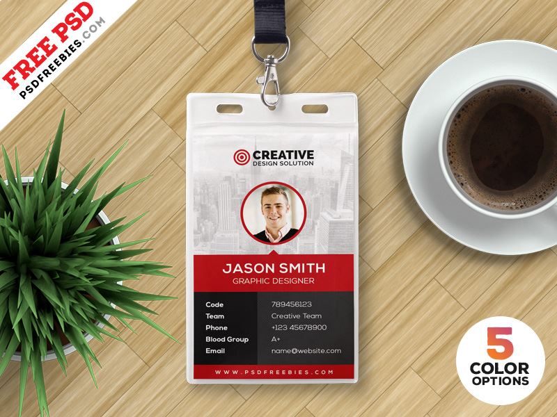 PSDFreebies.com - Free Office Identity Card Design PSD is...