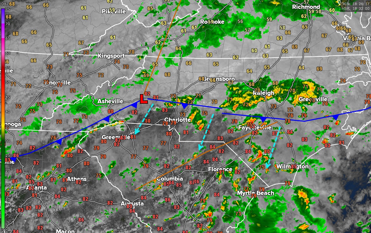 Here's your 48hr wxgrid forecast #cltwx #ncwx #scwx