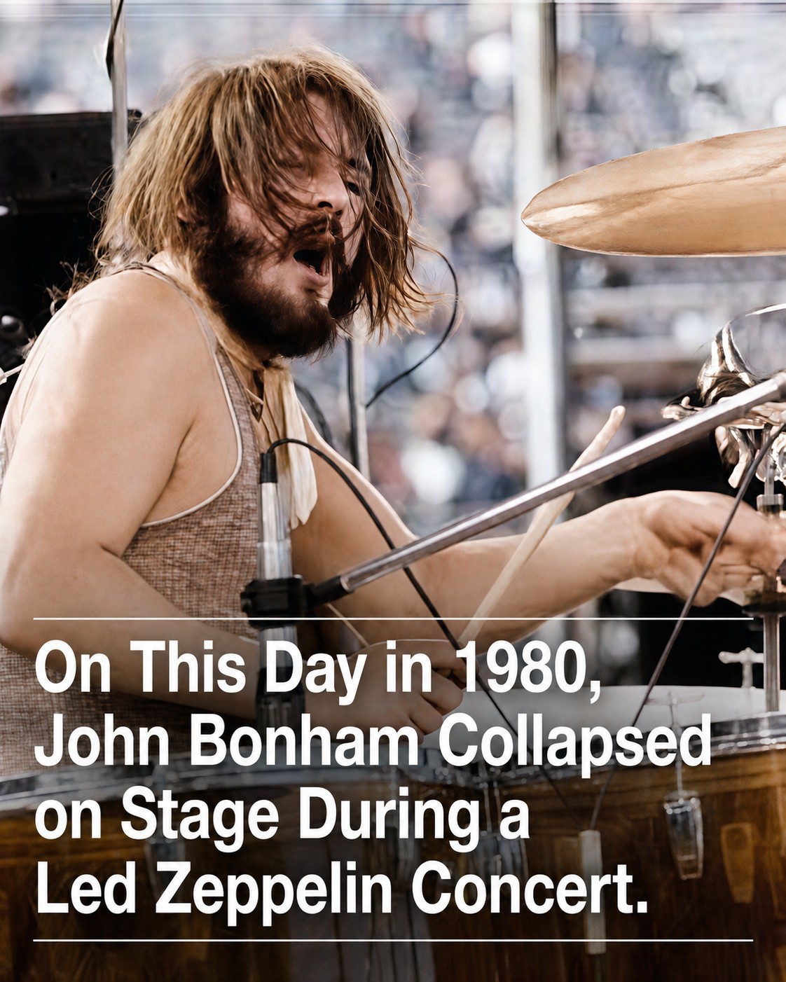 On June 27, 1980, during Led Zeppelin's 