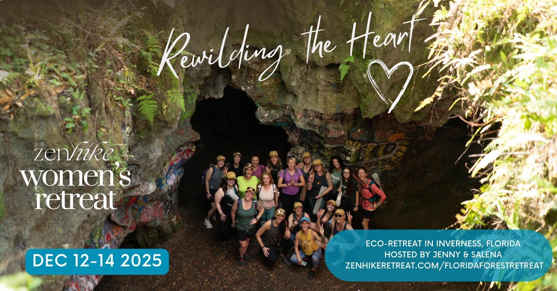 Rewilding the Heart 🌿🤍🌸 ZENHike Weekend Women's Retreat