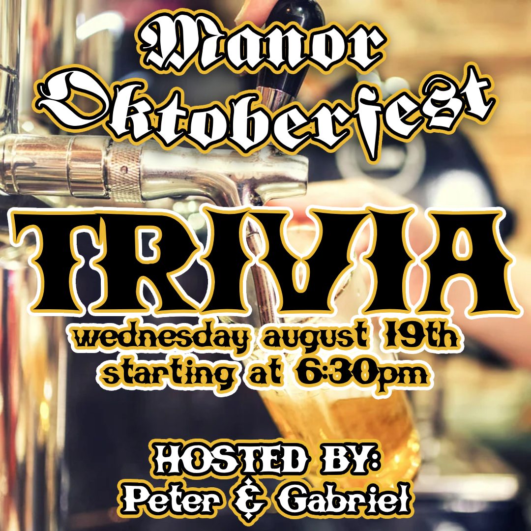 Trivia Night at Manor Oktoberfest