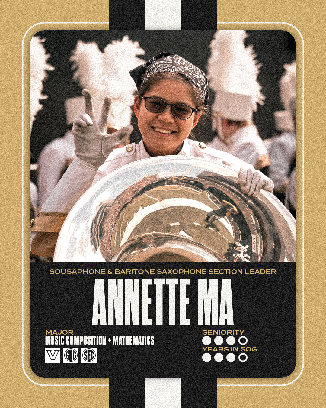 Our next featured leader is Sousaphone & Baritone Saxophone 