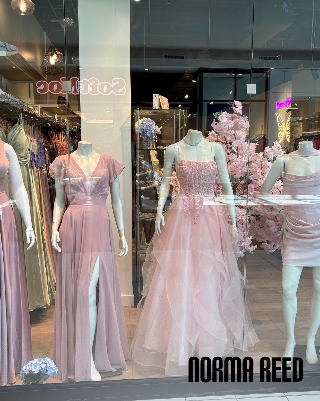 graduation dresses oshawa Norma Reed shop pink prom grade 9 grad dresses long