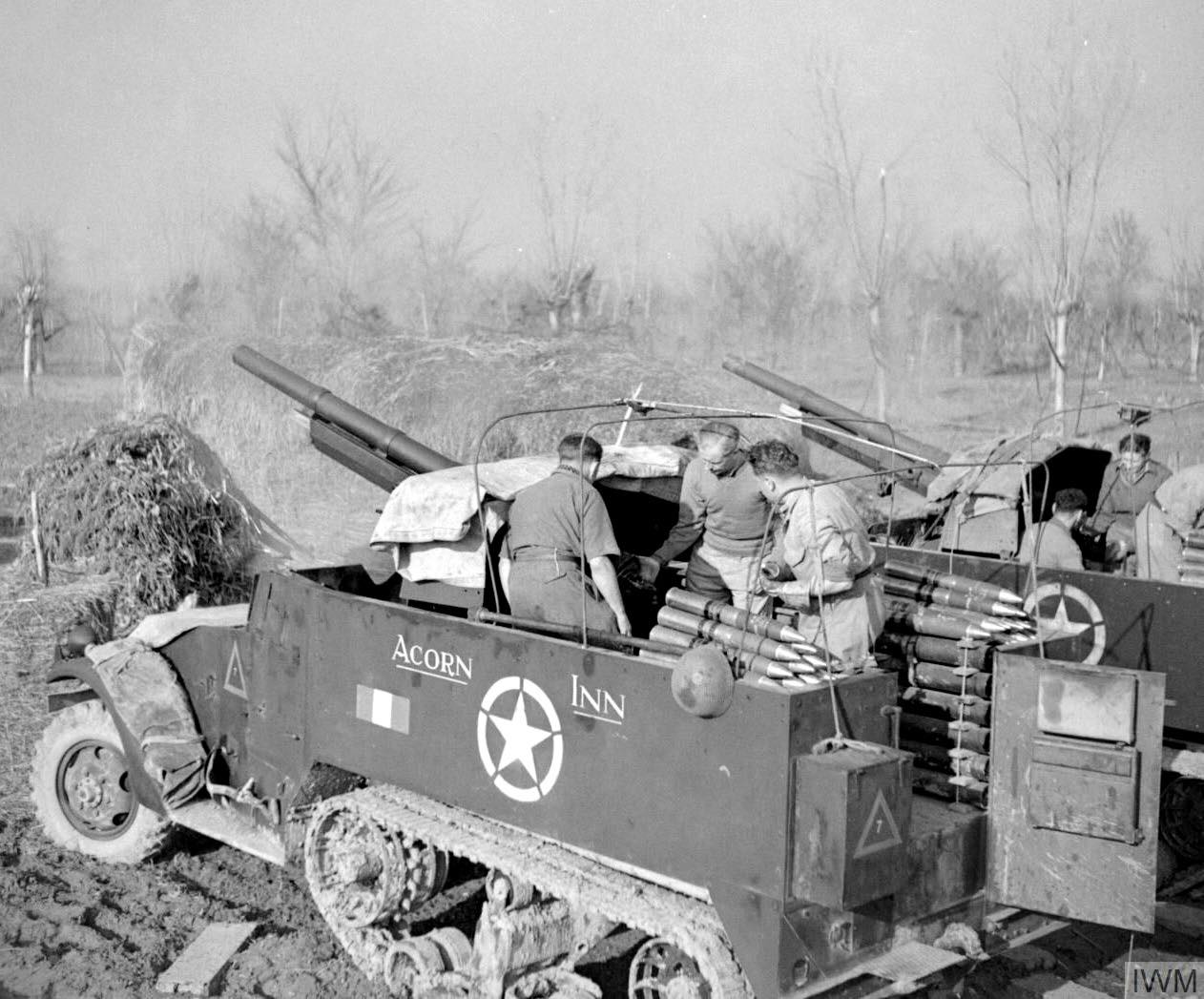 World - “Acorn Inn”, a self-propelled 75mm M3 half-track of the British ...