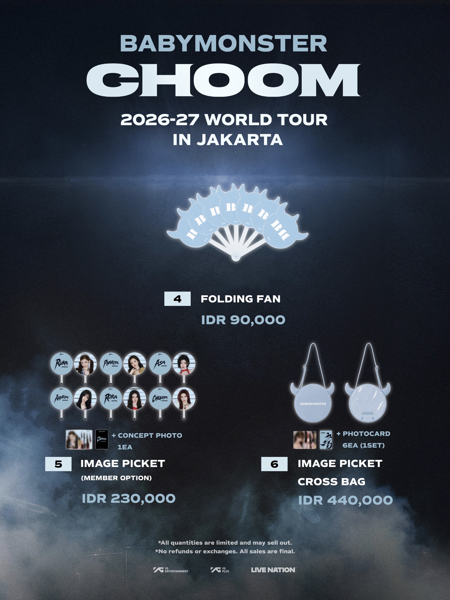 2026-27 BABYMONSTER WORLD TOUR [춤 (CHOOM)] IN SEOUL OFFICIAL MD