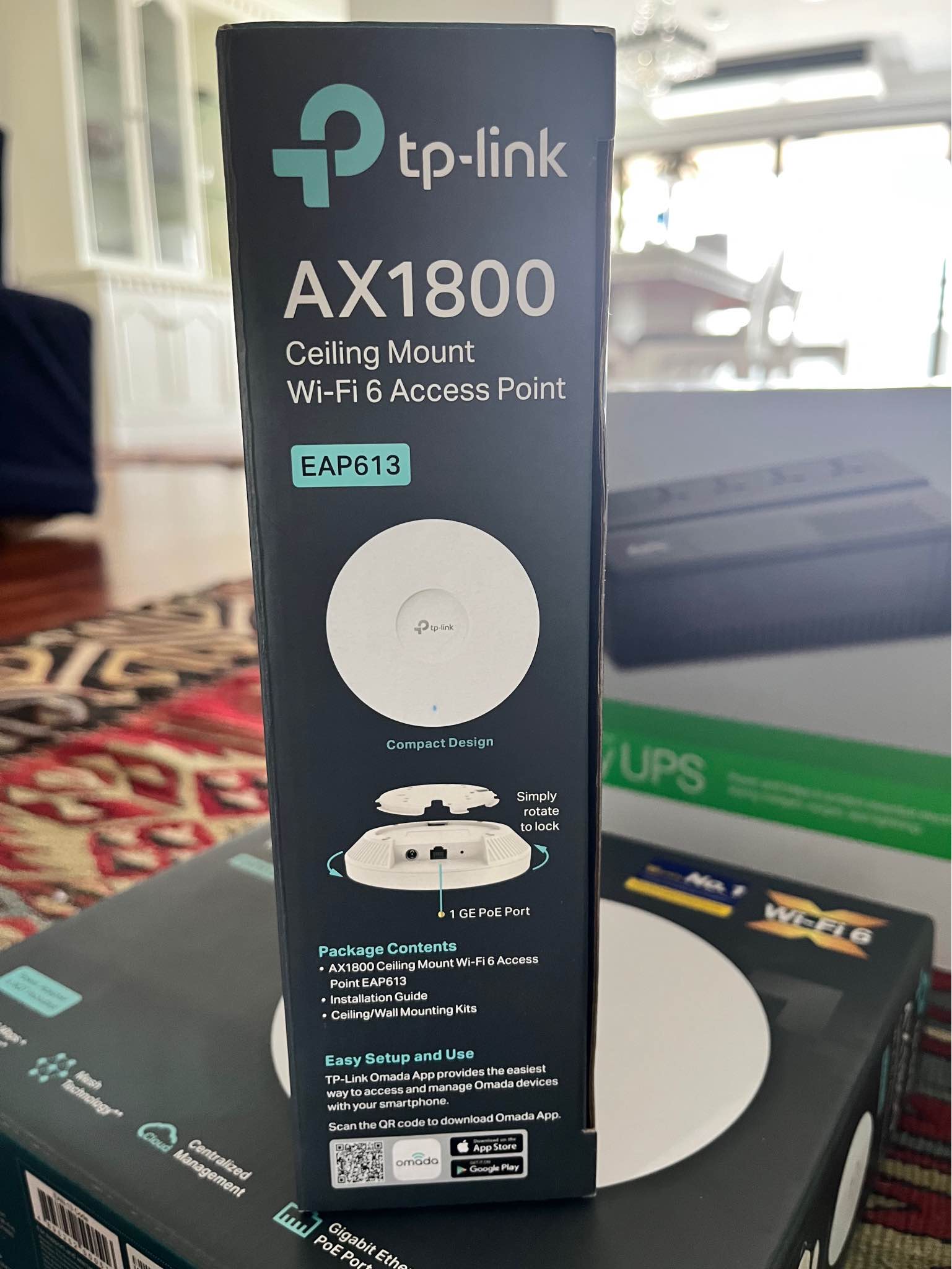 TP-Link Omada EAP 613 AX-1800 - Wifi Router Ceilings Mount 6 Access ...