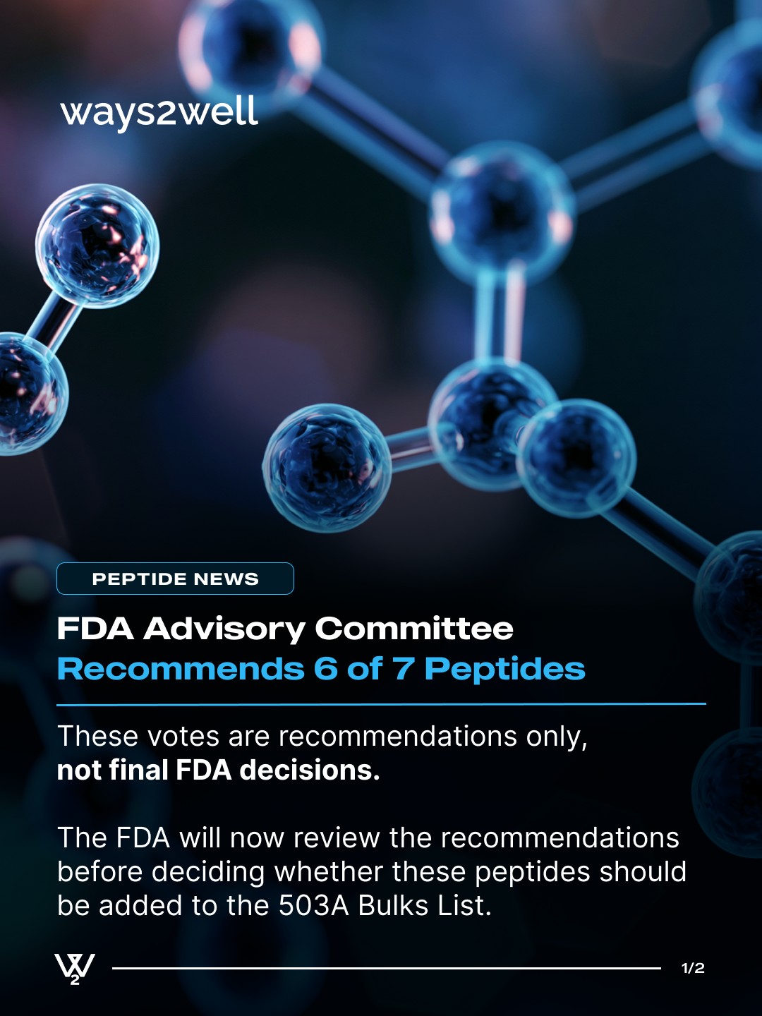 dsip peptide fda approved Last week, the FDA's Pharmacy Compounding Advisory Committee reviewed seven peptides for potential inclusion on the 503A Bulks List. The committee voted to recommend: BPC-157 KPV TB-500 MOTs-C Semax Epitalon (Emideltide) Hair Growth Stage-dependent effects of intermittent Scent:Standard Original Formula