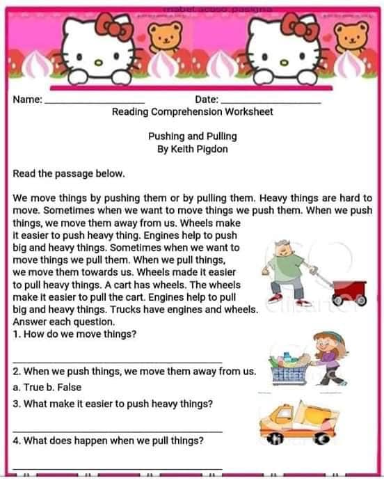 Reading worksheets ctto - Education Frontliner