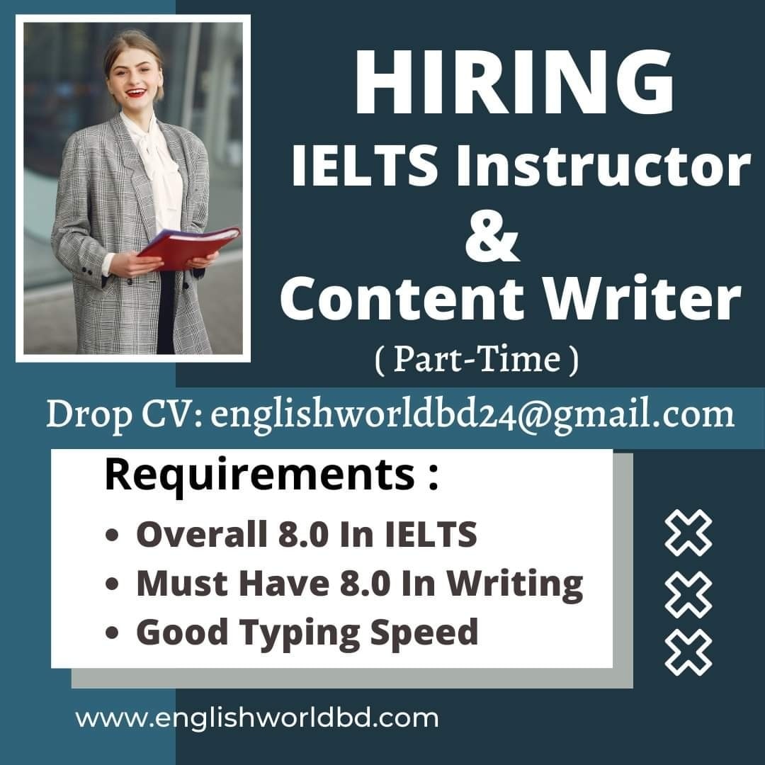 English - Urgent Job Vacancy! >Hiring IELTS & OIETC Instructor! Part ...