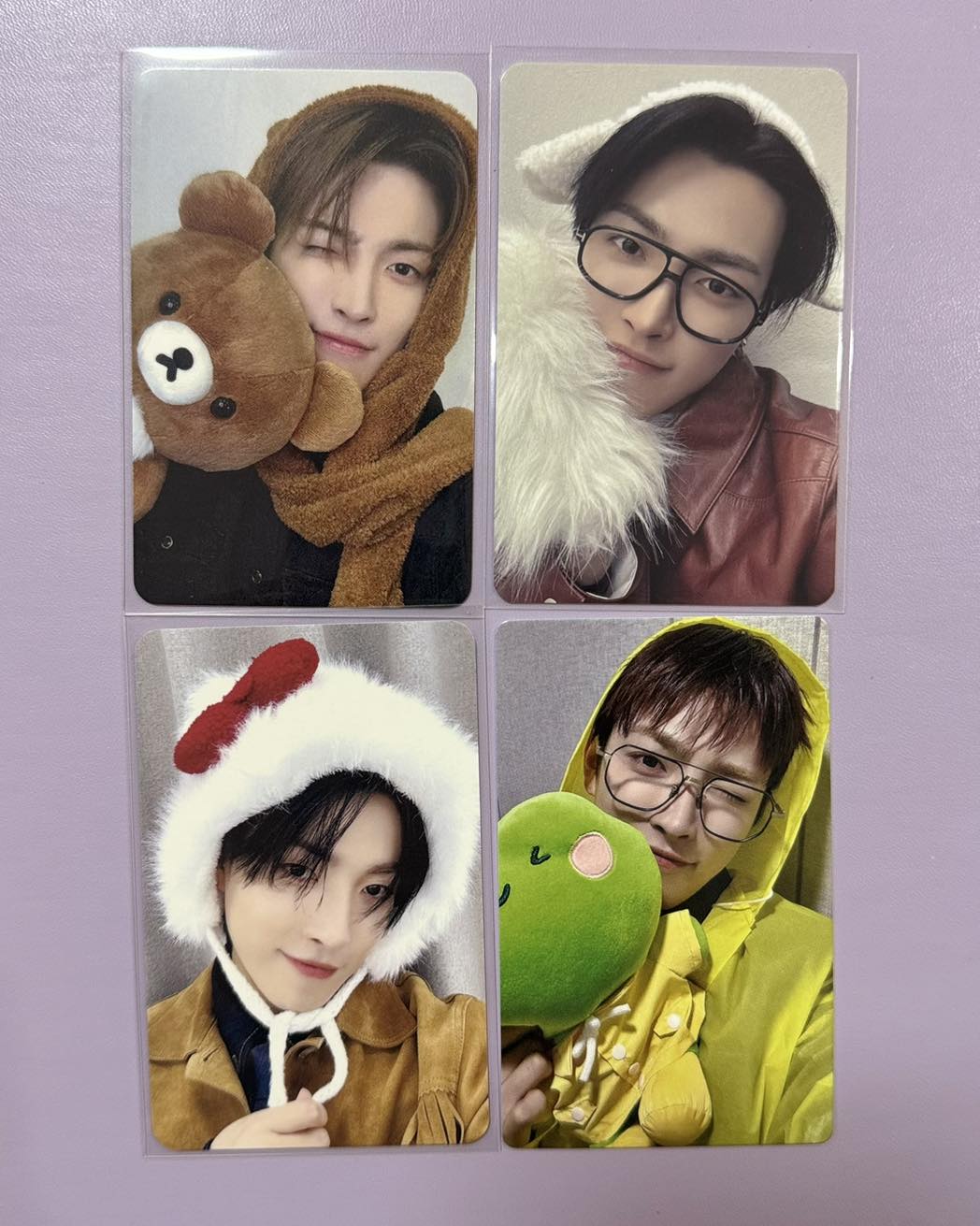 ATEEZ 에이티즈 エイティーズ 홍중 ホンジュン トレカ うさぎ ピンク 🐿️🥶🧤🤧 #Hongjoong #ATEEZ #에이티즈