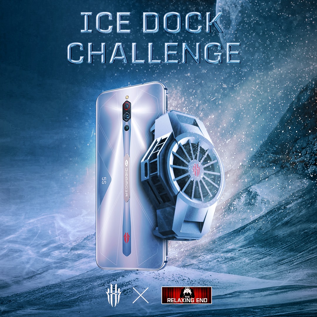 なーな  Red Magic 5S + Ice Dock Can you guess how cold the Ice Dock gets? Guess right and stand to