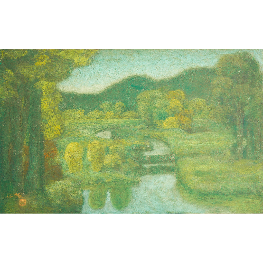 鴨居玲｢道化師｣1979年 (紙・水彩・パステル・鉛筆) 「自画像の作家