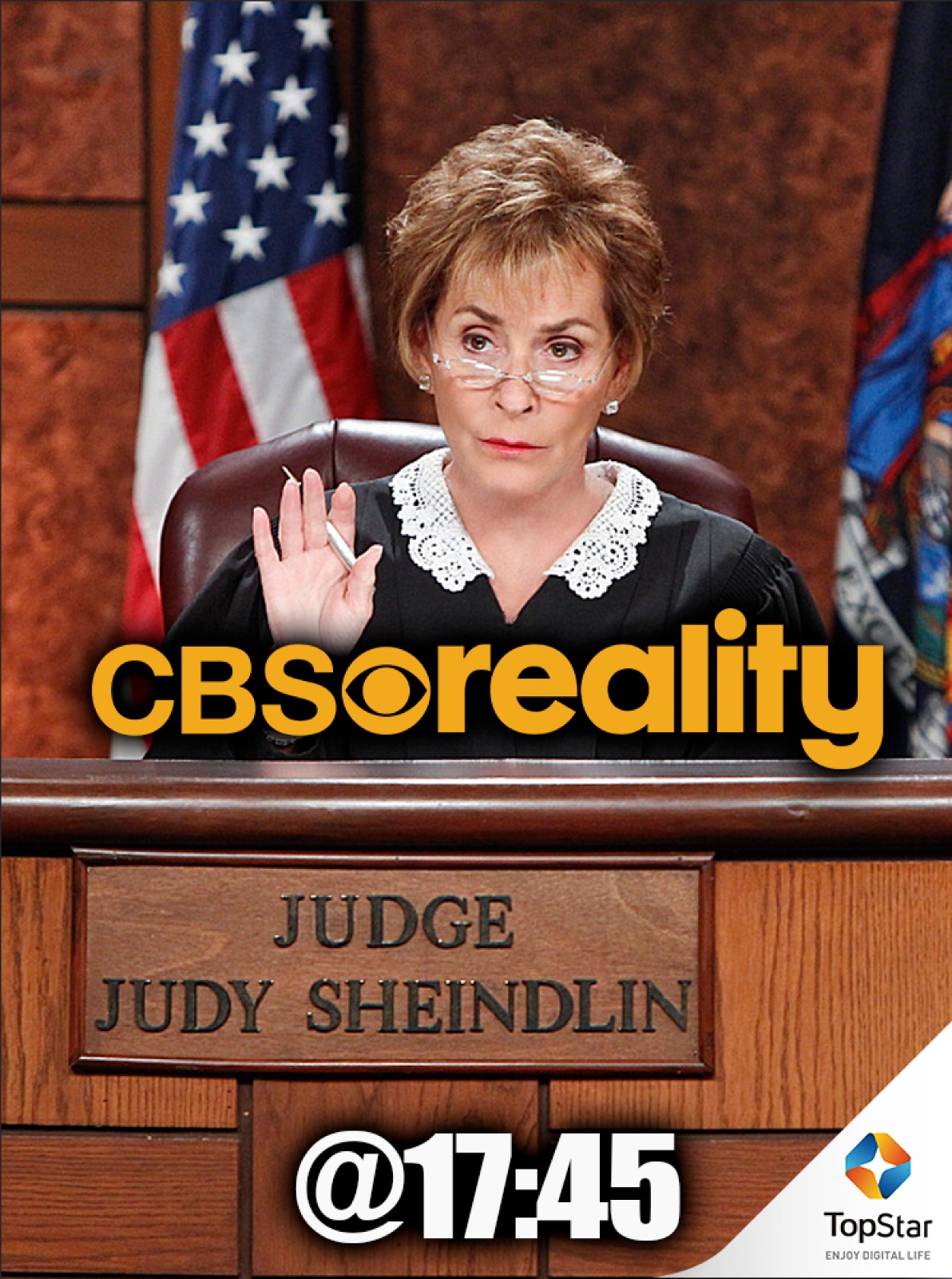 TopStar - She is a No-Nonsense Judge and has a wise cracking approach ...