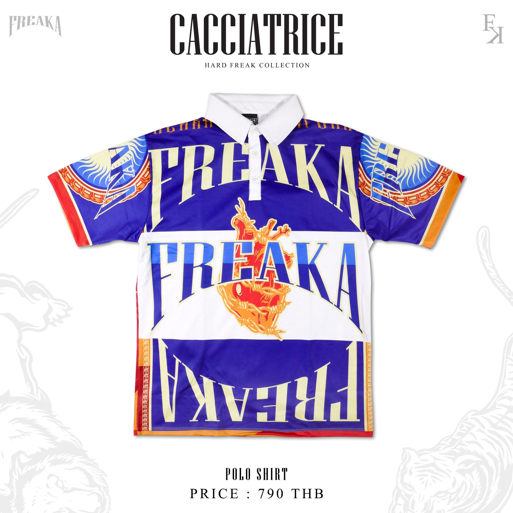 Freaka - Freaka polo shirt : no.63 Cacciatrice ไซส์ : S