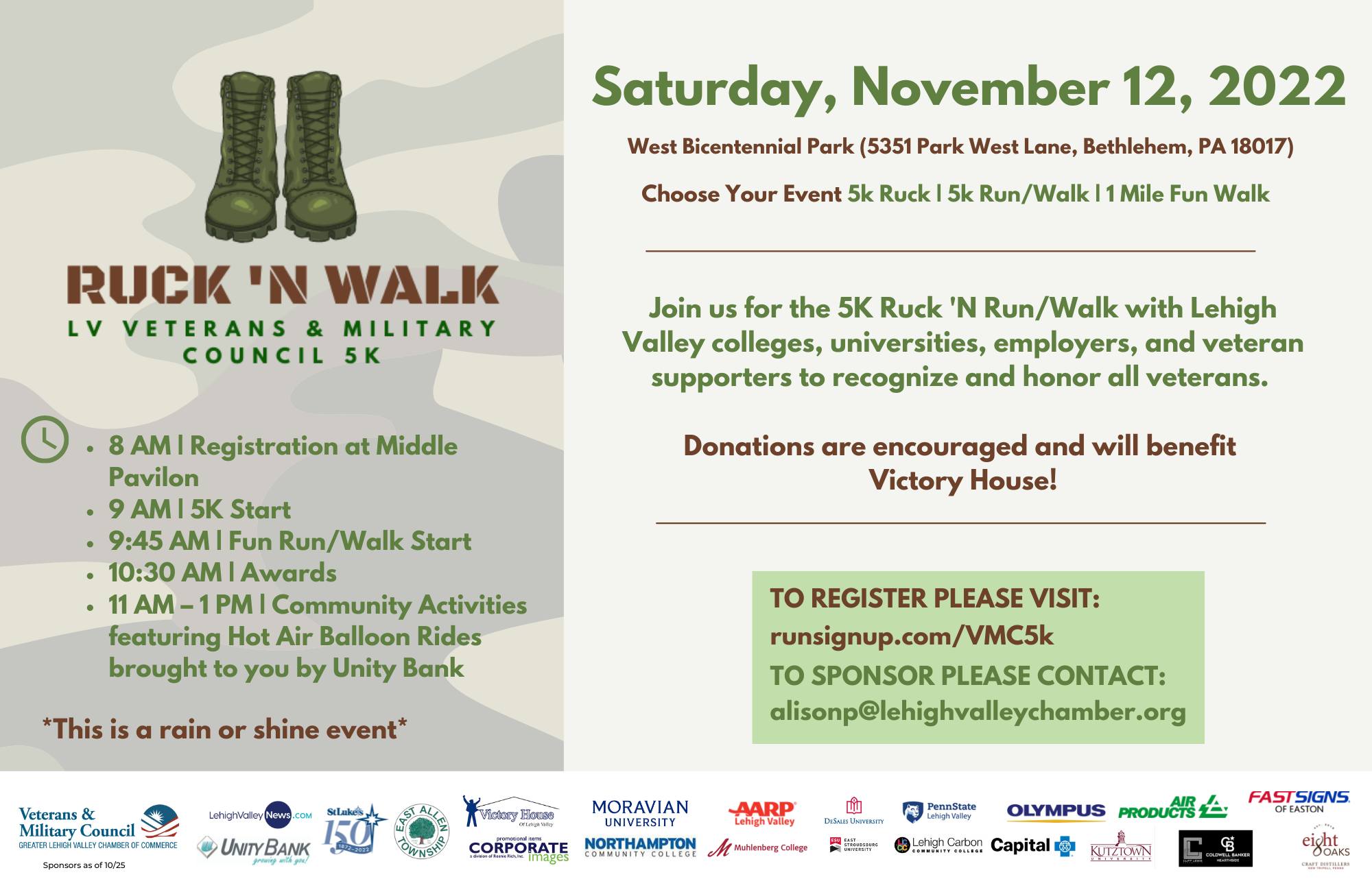 GLVCC - Don't miss the LV Veterans & Military Council 5K Annual 5K Ruck ...