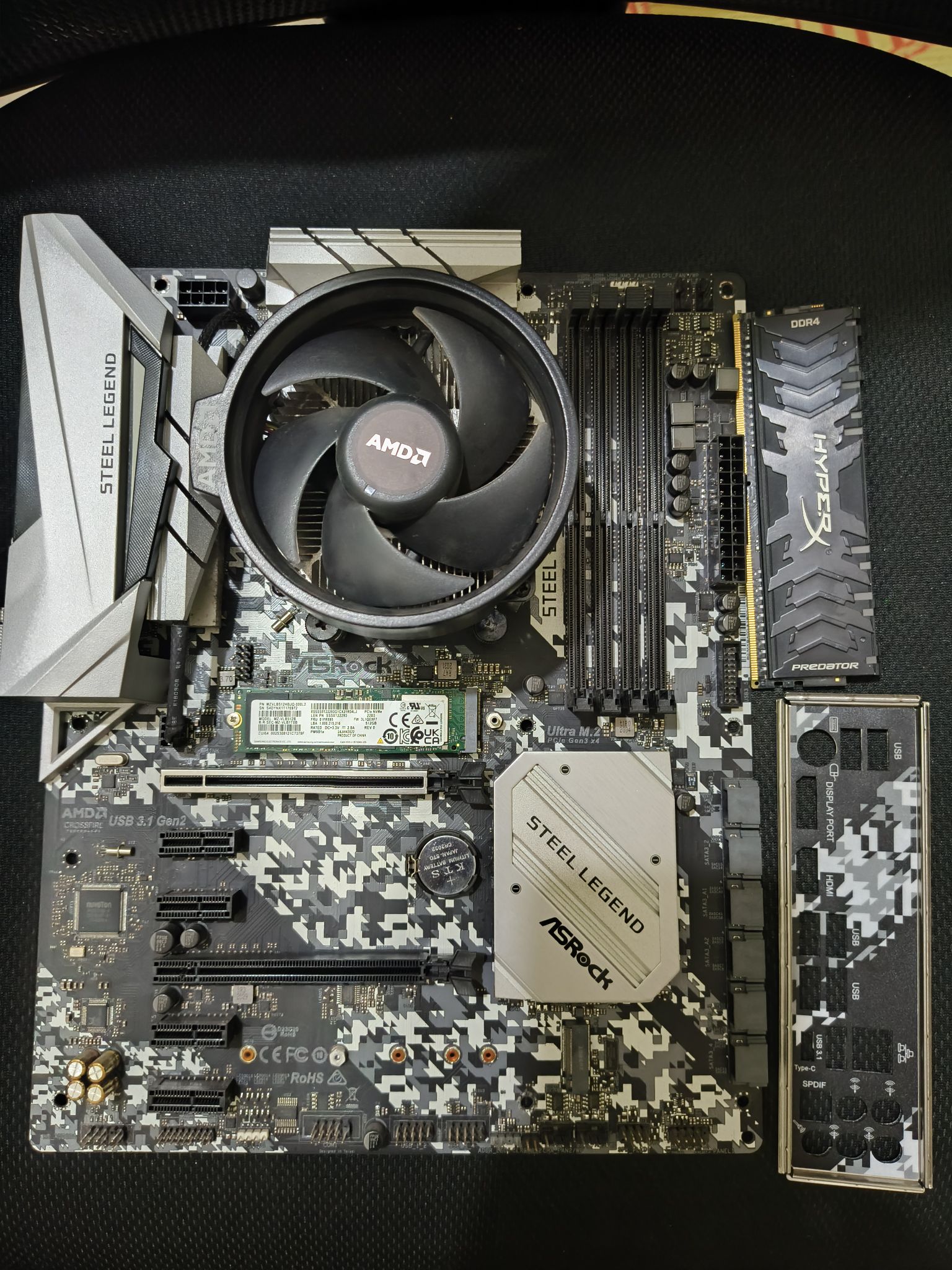 B450 pro4 Ryzen5 3600X HyperX 16GB ASRock B450M Pro4 Micro ATX AM4