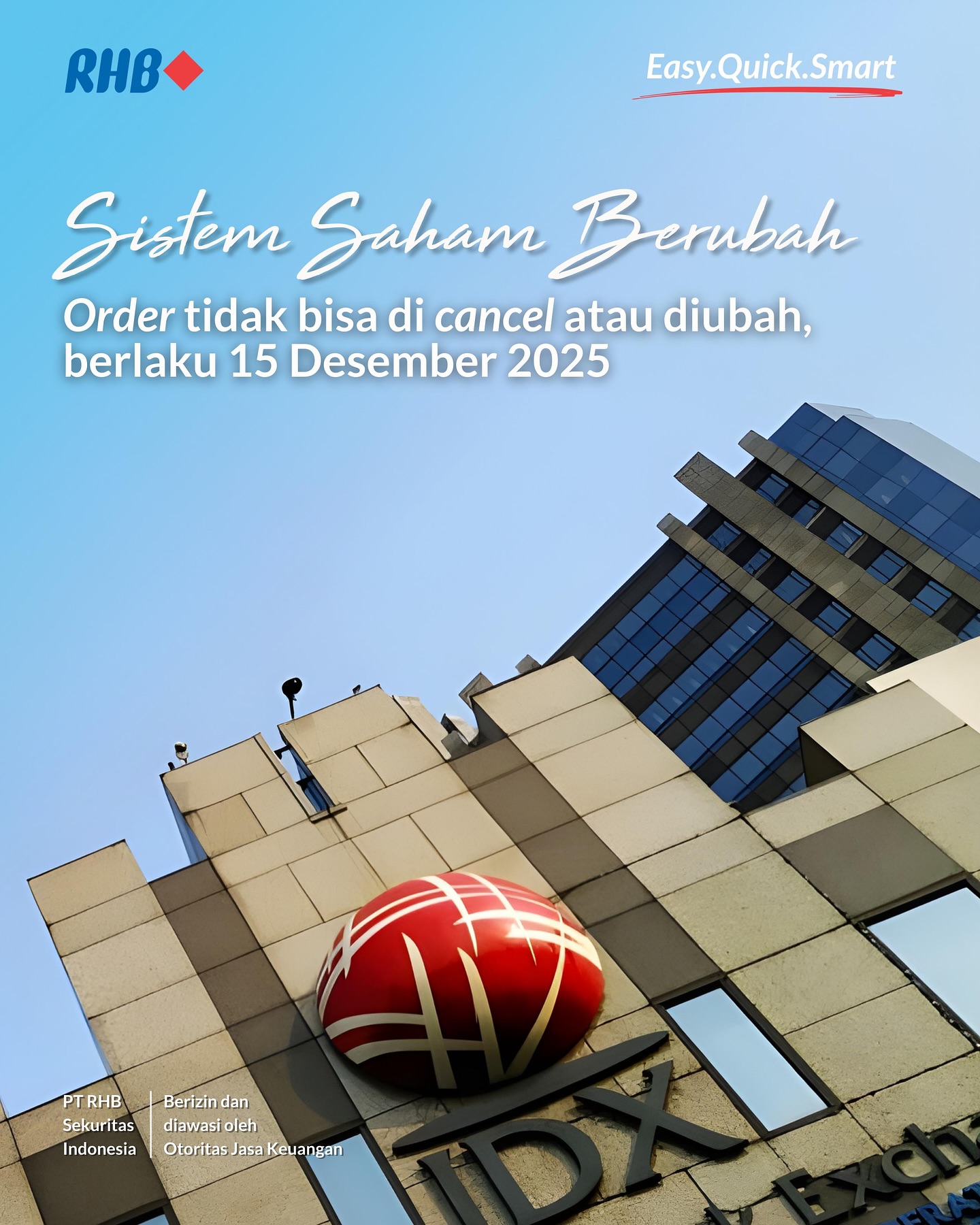Perubahan sistem ini resmi... - RHB Sekuritas Indonesia | Facebook