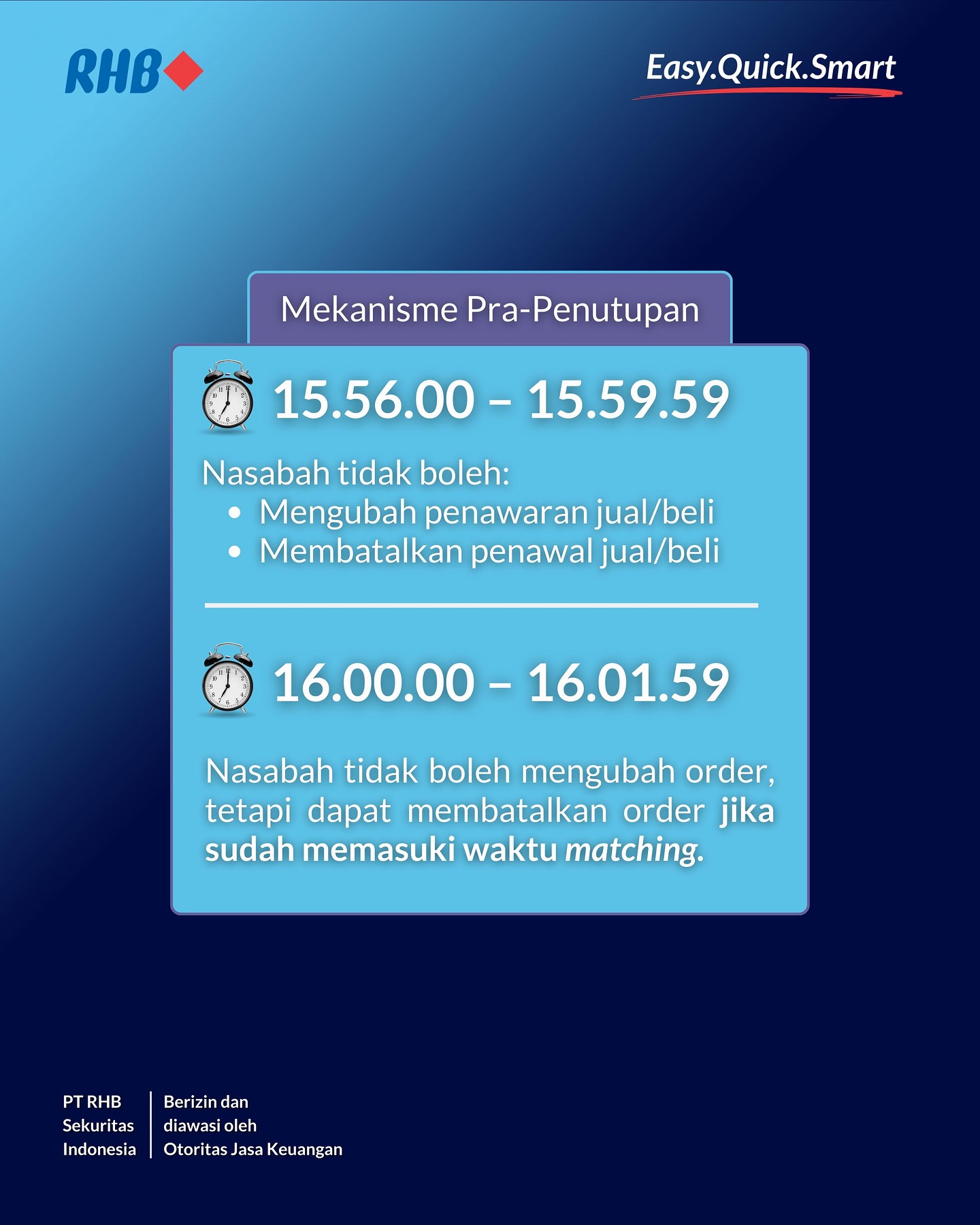 Perubahan sistem ini resmi... - RHB Sekuritas Indonesia | Facebook