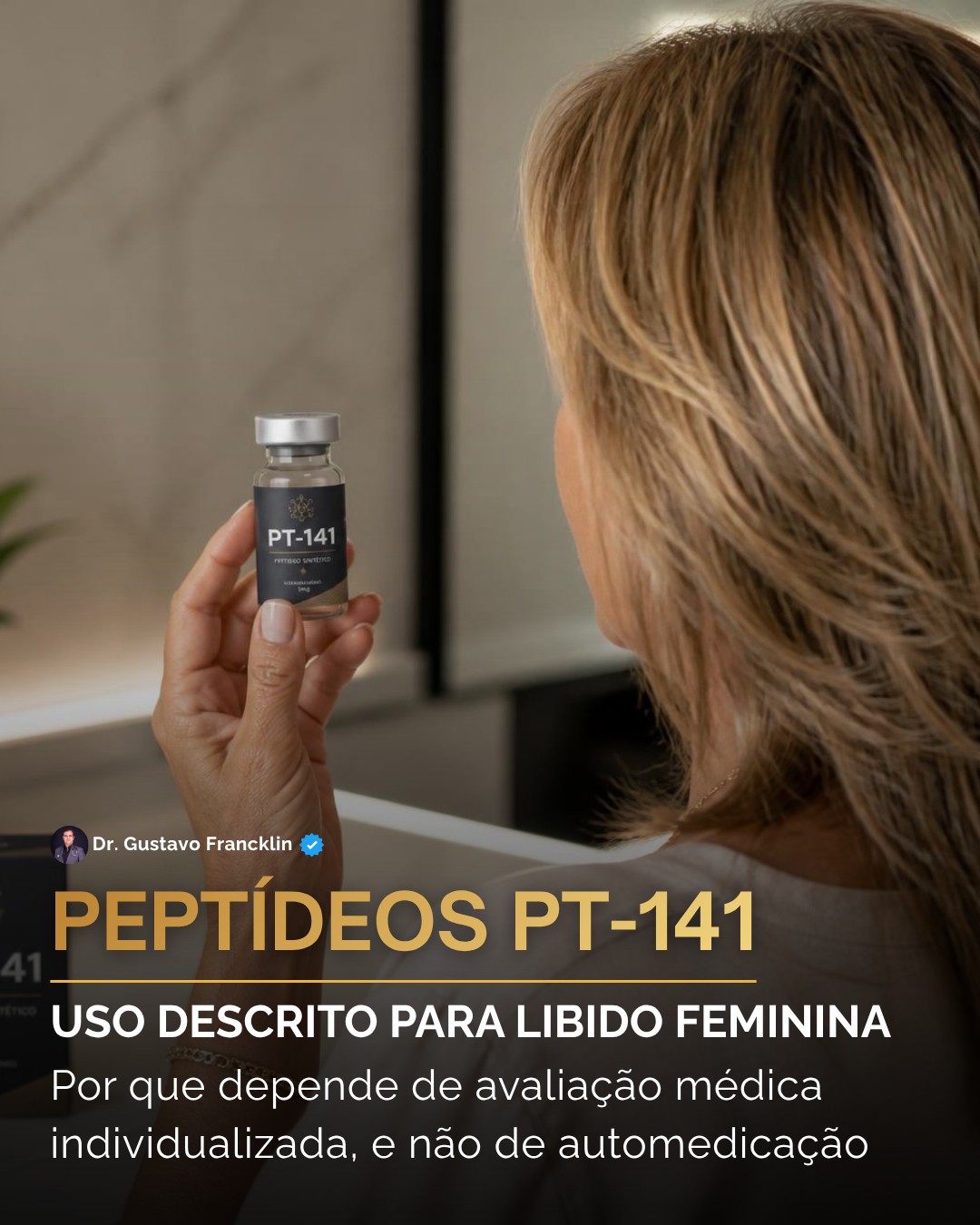 O PT-141 tem aprovação da FDA para transtorno do desejo sexual hipoativo em mulheres na pré-menopausa. Mas essa aprovação é bem mais estreita do que parece nas redes sociais. Vale só para