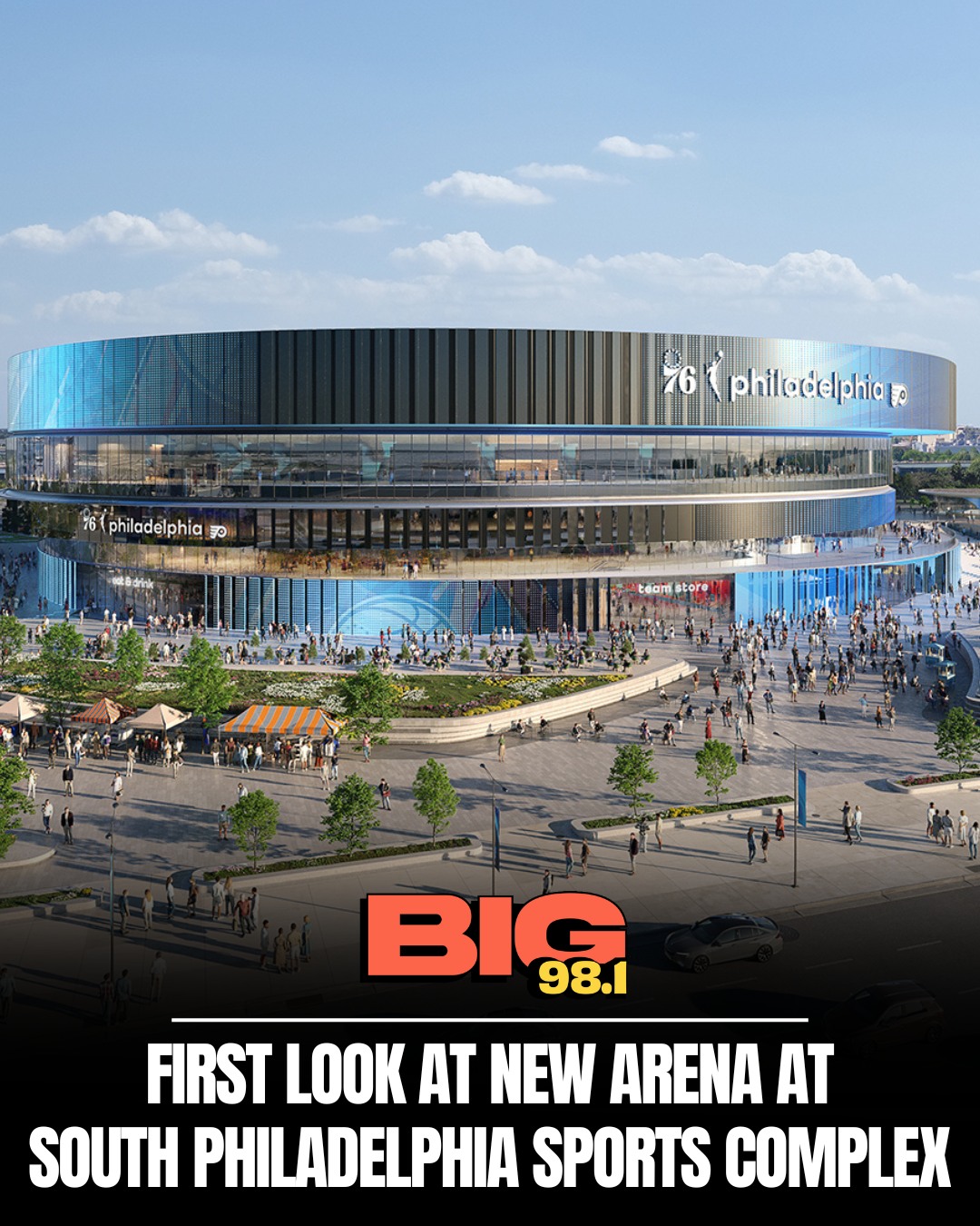 The Sixers and Comcast Spectacor plan to break ground on their new