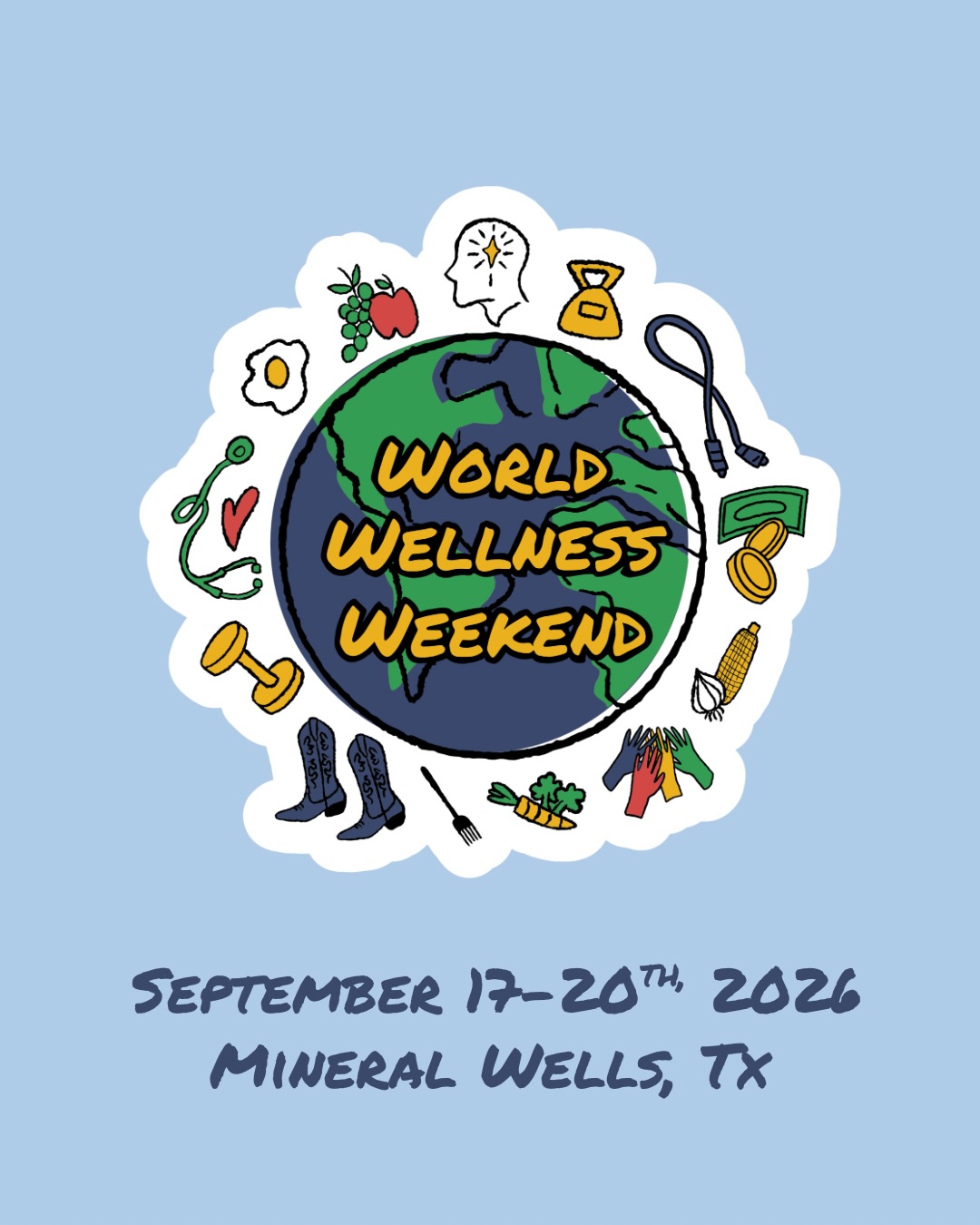 Mineral Wells World Wellness Weekend (September 17-20, 2026)