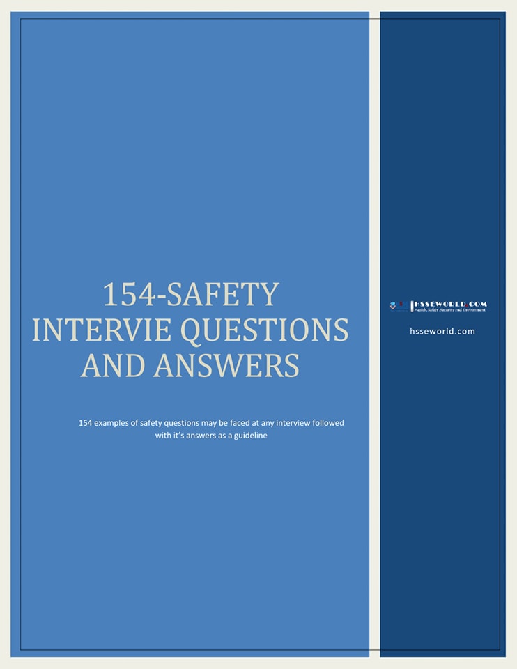 Project Management - 154 Safety interview questions and answers ...
