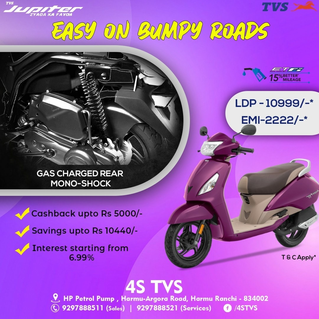 Enjoy the new Jupiter only at 4999/-* Call 9781500083
