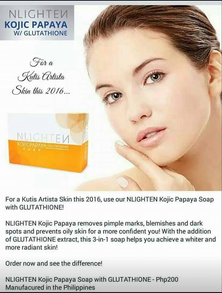nlighten kojic papaya with glutathione Facebook Size:30 Pcs Hyperpigmented Skin Glutathione Shots in Charleston,