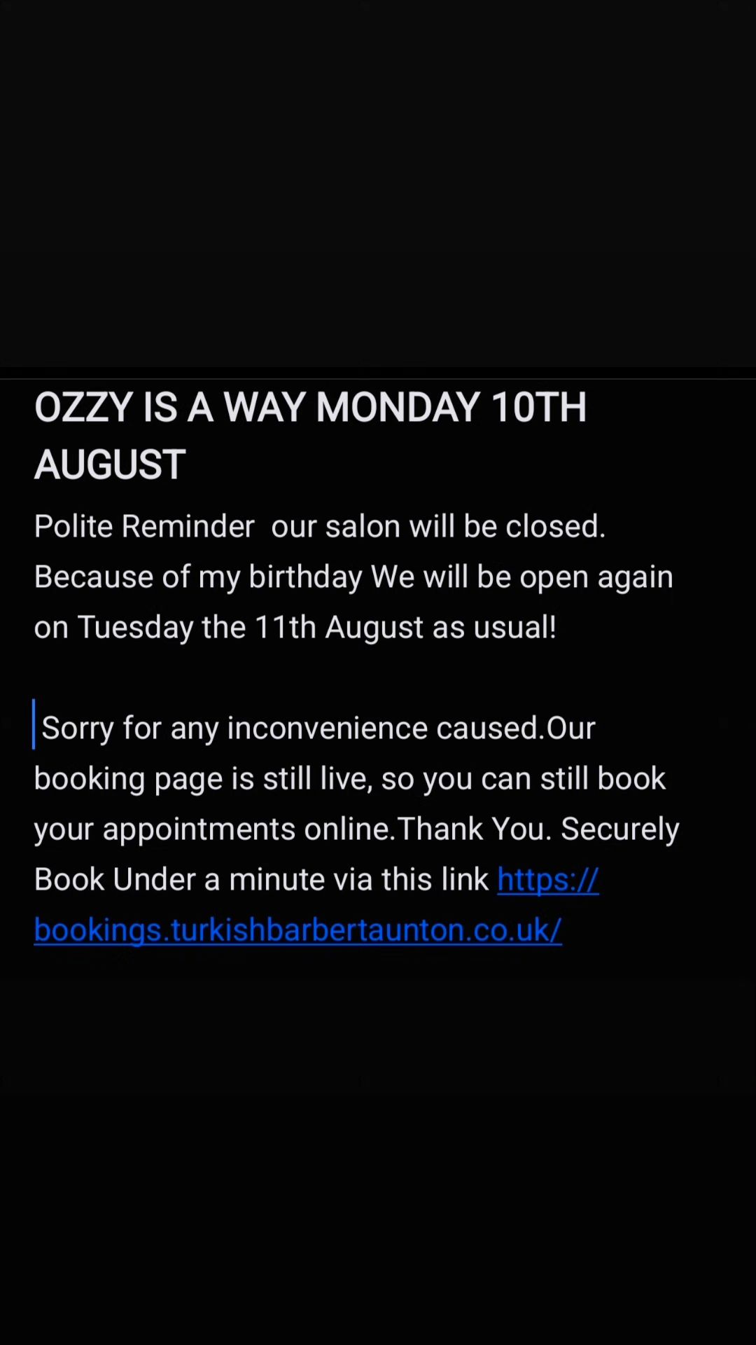 Turkish Barber Taunton Ozzy | Taunton