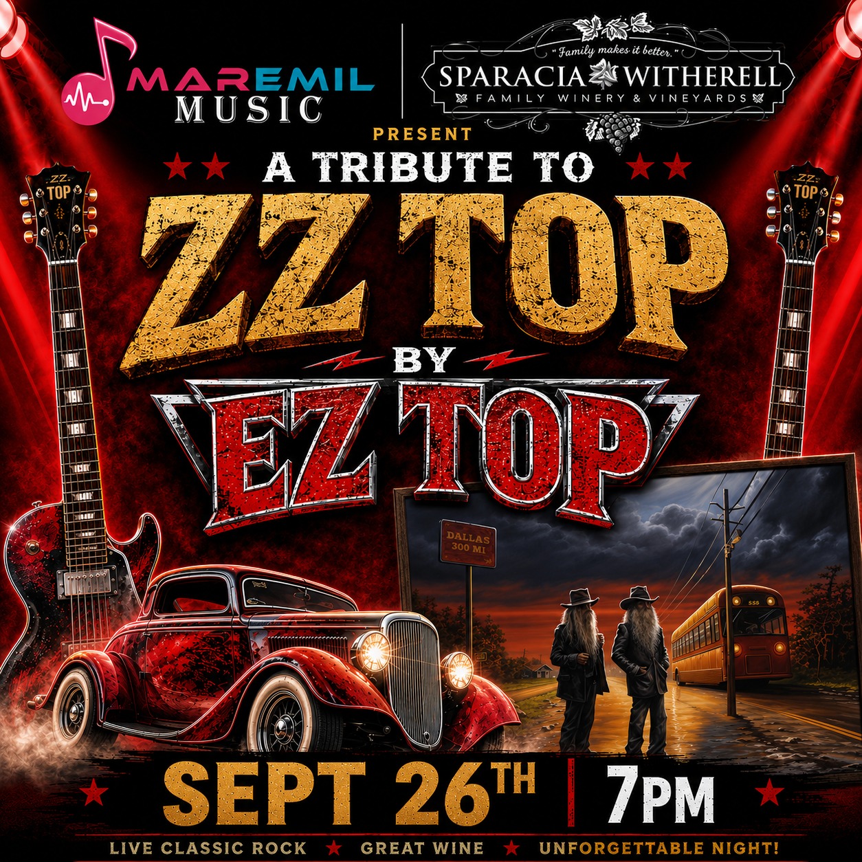 ZZ Top with Cheap Trick at the Pavilion at Toyota Music Factory