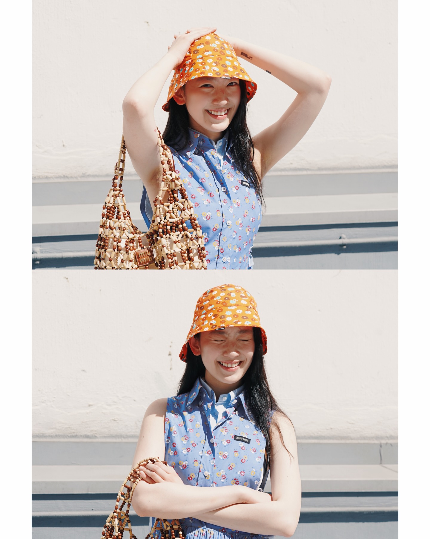 Sun-drenched and Miu Miu curated: easy breezy, happy-snappy